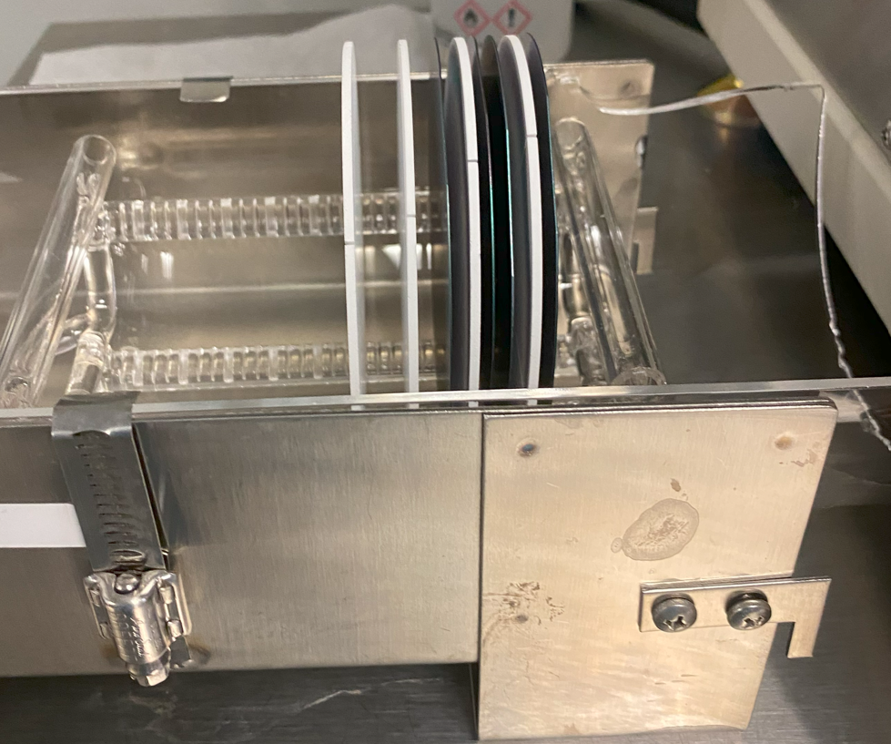 Figure A13: Lab #2 wafers being loaded into quarts boats